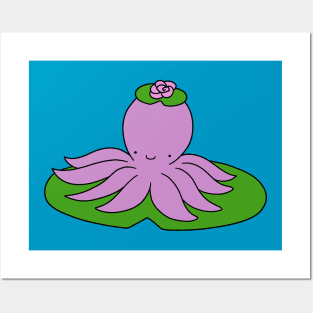 Lilypad Octopus Posters and Art